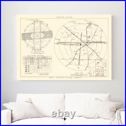 Old Map of Reese Air Force Base Vicinity, TX 1952 Vintage Old Map of Reese Air Force Base Vicinity, TX 1952 Vintage