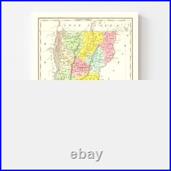 Old Map of Vermont 1824 Vintage Vermont Art Old Map of Vermont 1824 Vintage Vermont Art
