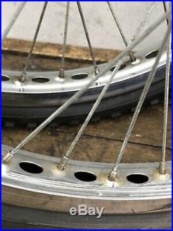Old School BMX Wheel Set Pro Class Style Oval 20 Steel Vintage Hoops + Tires