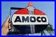Old-Style-Amoco-American-Motor-Oil-Gas-Torch-Vintage-Type-Steel-Flange-Sign-01-kxk