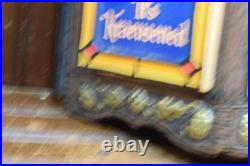 Old Style Beer Lighted 3 Panel Sign Tiffany Vintage 1976 Lights Up Parts Repair
