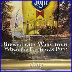 Old Style Beer Panorama Lighted Sign Duke Art Vintage ©1985 Bar Man Cave Decor