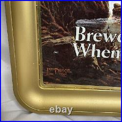 Old Style Beer Panorama Lighted Sign Duke Art Vintage ©1985 Bar Man Cave Decor