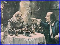 Old Style Beer Sign Vacuform Gold Plastic Art Decco Frame Vintage Ex Cool L@@k