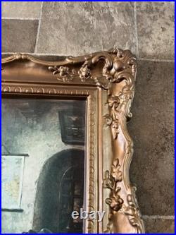 Old Style Beer Sign Vacuform Gold Plastic Art Decco Frame Vintage Ex Cool L@@k