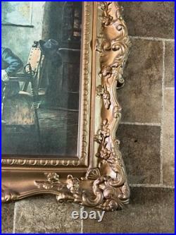 Old Style Beer Sign Vacuform Gold Plastic Art Decco Frame Vintage Ex Cool L@@k