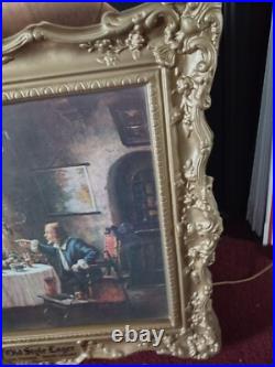 Old Style Beer Sign Vacuform Gold Plastic Art Decco Frame Vintage Ex Cool L@@k