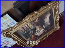 Old Style Beer Sign Vacuform Gold Plastic Art Decco Frame Vintage Ex Cool L@@k