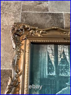 Old Style Beer Sign Vacuform Gold Plastic Art Decco Frame Vintage Ex Cool L@@k