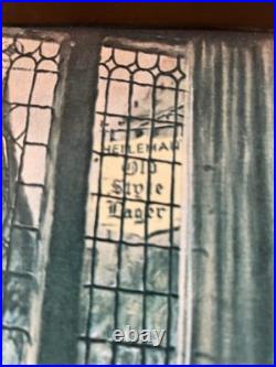 Old Style Beer Sign Vacuform Gold Plastic Art Decco Frame Vintage Ex Cool L@@k