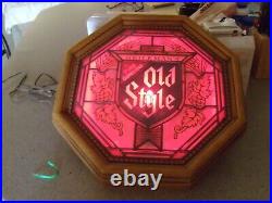 Old Style Heileman's Lighted Beer Sign (16 16 x 3)