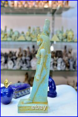 Old Style Museum Piece of Hathor Egyptian Pharaonic Statue