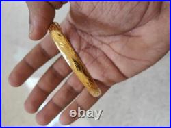 Old Style New Style 14k Yellow Gold Plated 7.5 Bangle Bracelet Unisex Old Style New Style 14k Yellow Gold Plated 7.5 Bangle Bracelet Unisex
