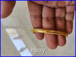 Old Style New Style 14k Yellow Gold Plated 7.5 Bangle Bracelet Unisex Old Style New Style 14k Yellow Gold Plated 7.5 Bangle Bracelet Unisex
