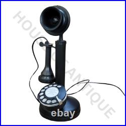 Old-Style Rotary Candlestick Phone Vintage Telephone Home Decoration Old-Style Rotary Candlestick Phone Vintage Telephone Home Decoration