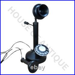 Old-Style Rotary Candlestick Phone Vintage Telephone Home Decoration Old-Style Rotary Candlestick Phone Vintage Telephone Home Decoration