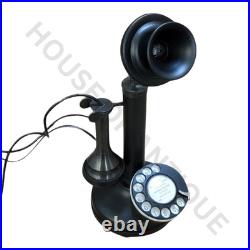 Old-Style Rotary Candlestick Phone Vintage Telephone Home Decoration Old-Style Rotary Candlestick Phone Vintage Telephone Home Decoration