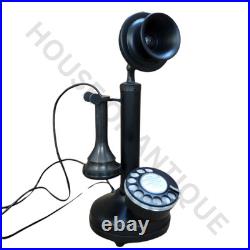 Old-Style Rotary Candlestick Phone Vintage Telephone Home Decoration Old-Style Rotary Candlestick Phone Vintage Telephone Home Decoration