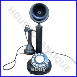 Old-Style Rotary Candlestick Phone Vintage Telephone Home Decoration Old-Style Rotary Candlestick Phone Vintage Telephone Home Decoration