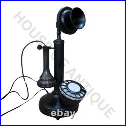 Old-Style Rotary Candlestick Phone Vintage Telephone Home Decoration Old-Style Rotary Candlestick Phone Vintage Telephone Home Decoration