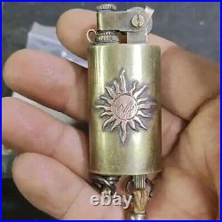 Old Style Trench Lighter Brass Retro Vintage Lighters Men Gift Collectible -1918