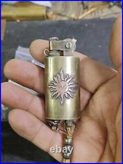 Old Style Trench Lighter Brass Retro Vintage Lighters Men Gift Collectible -1918