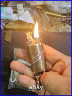 Old Style Trench Lighter Brass Retro Vintage Lighters Men Gift Collectible -1918