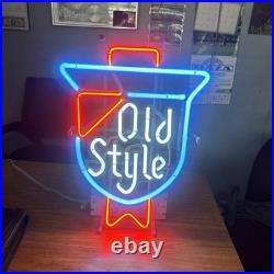 Old Style Vintage Neon Beer Sign 1985