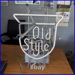 Old Style Vintage Neon Beer Sign 1985