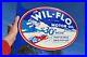 Old-Style-Wil-flo-Motor-Oil-Gas-Vintage-Type-Flange-Sign-Thk-Steel-Made-In-USA-01-he