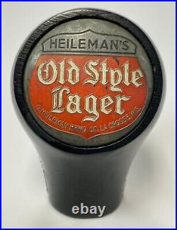 Old Style beer ball knob G. Heileman's La Crosse WI tap handle vintage old #2