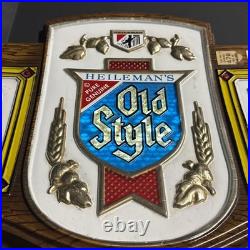 Old Style beer sign, light and action, 1977 vintage, looks great