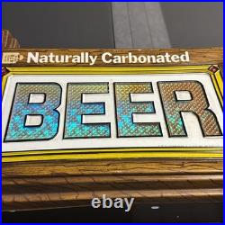 Old Style beer sign, light and action, 1977 vintage, looks great
