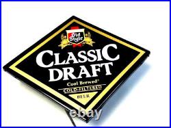 Old Style classic draft beer sign lighted motion spinning chasing vintage light