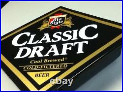 Old Style classic draft beer sign lighted motion spinning chasing vintage light