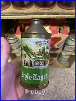 Old Style cone top beer can Old Style Brewing Co Lacrosse Wi Old Vintage