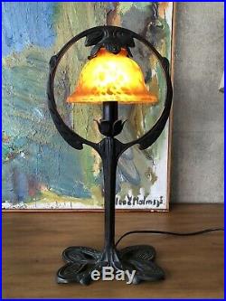 Old Table Lamp in Art Nouveau Style Gerstenberg Arts and Crafts Handmade Vintage