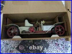 Old Vintage Mamod Steam Car Toy Model 1920s Style Roadster In Cream