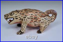 Old Vintage Mexican Aztec Style Pottery Animal Figure Mythical Rat Porcupine