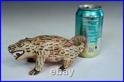 Old Vintage Mexican Aztec Style Pottery Animal Figure Mythical Rat Porcupine
