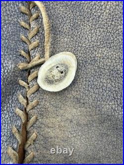 Old Vintage Native American Style Buckskin Leather HAND MADE War Shirt