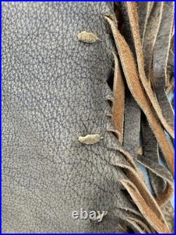 Old Vintage Native American Style Buckskin Leather HAND MADE War Shirt