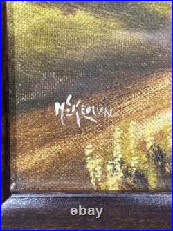 Old Vintage Original McKeown Dutch Style Landscape Oil Painting Signed & Framed
