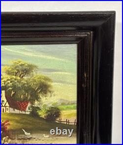 Old Vintage Original McKeown Dutch Style Landscape Oil Painting Signed & Framed
