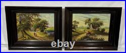 Old Vintage Original McKeown Dutch Style Landscape Oil Painting Signed & Framed