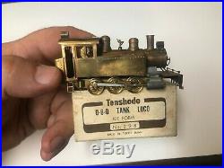 Old Vintage TENSHODO 0-6-0 tank engine kit built american style! LOgging! SP