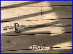 Old Vtg Collectible France French 1872 Chassepot Style Bayonet Sword Knife