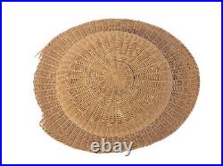 Old Woven English Style Gardening Hat Vintage Summertime Adult