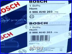 Old style Bosch Vintage Chrome Horn set Classic MERCEDES Benz Free P&P
