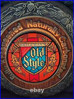 Old style beer sign vintage lighted on tap bar wall light Rare Working Light 19
